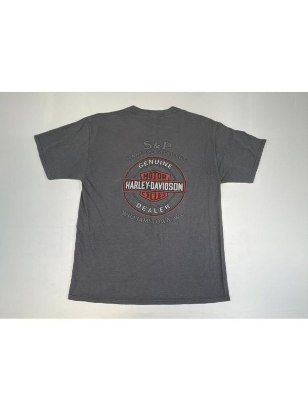 Harley-Davidson T-Shirt Men Gray Williamstown WV Dealer Graphic Logo Tee - Picture 2 of 8
